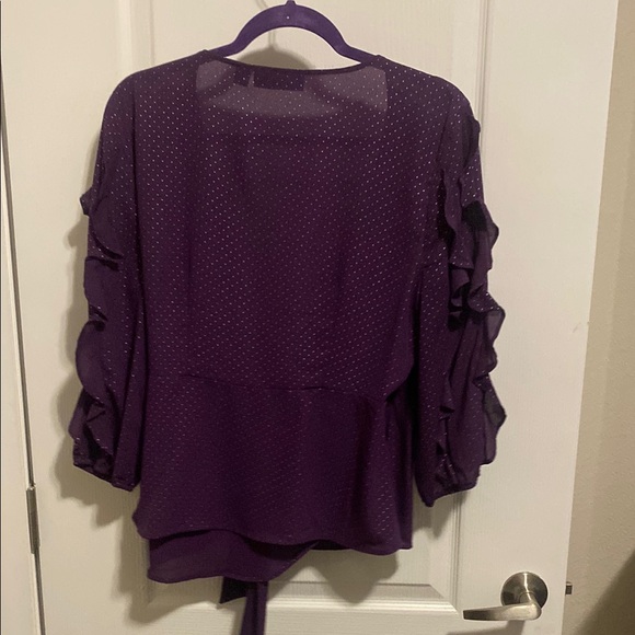 New York & Company Purple Blouse - Picture 4 of 4